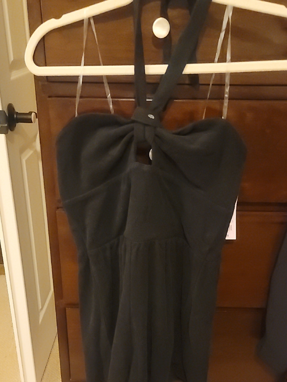 NWT S Black Terry Cloth Halter Short Romper By Wild Fable Beach Pool MSRP $25
